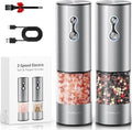 FORLIM Rechargeable Electric Salt and Pepper Grinder Set, Dual-Speed Control by FORLIM