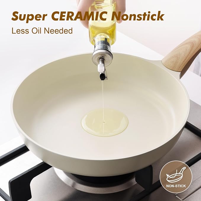 SENSARTE Ceramic Nonstick Frying Pan Skillet - Image 5