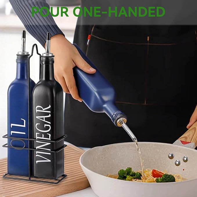 Vakoo Oil and Vinegar Dispenser Set - 17oz/500ml - Image 6