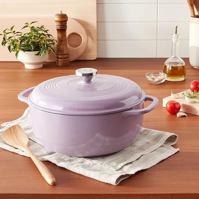 Lodge 3 Quart Enameled Cast Iron Dutch Oven - Image 4
