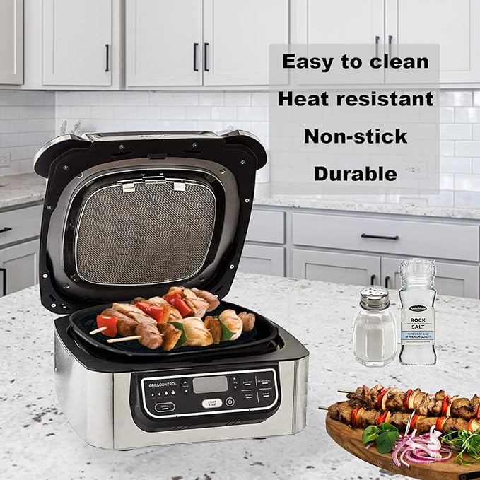 Replacement Stainless Steel Splatter Shield and Reusable Silicone Liner Set - Image 6
