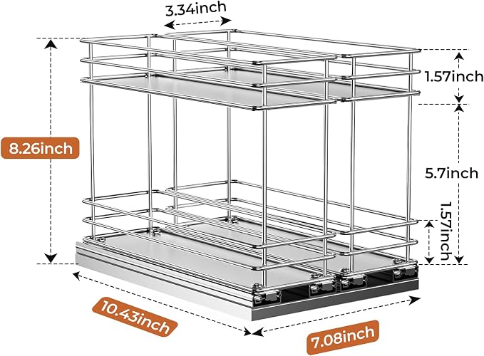 Mystozer Pull Out Spice Rack Organizer - Image 3