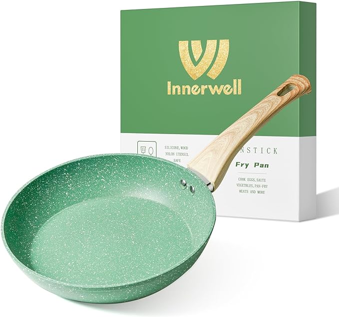 Innerwell Nonstick Frying Pan Skillet, 8 Inch Non Stick Egg Pan Omelet Frying by Innerwell