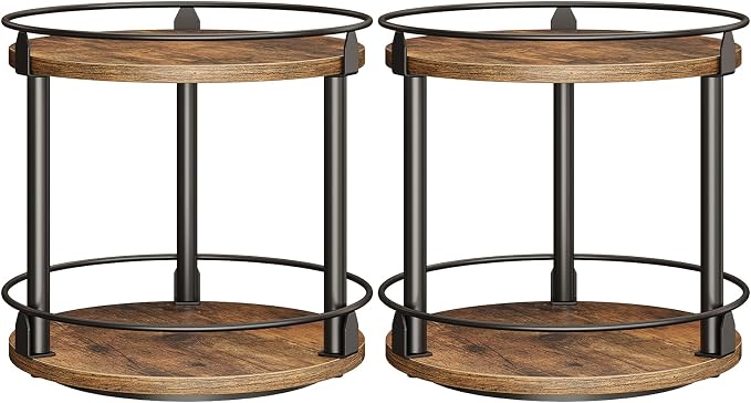 YATINEY Spice Rack, 2-Tier Turntable Organizer, Rotating Spice Rack Organizer by Yatiney