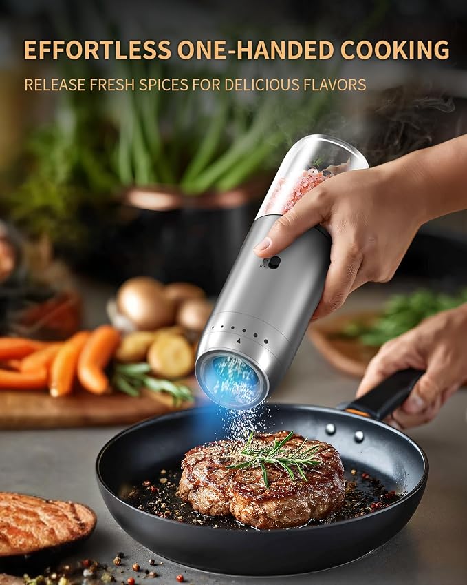 Gravity Electric Salt and Pepper Grinder Set - Image 5