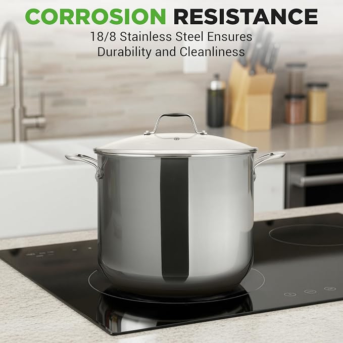 NutriChef 12-Quart Stainless Steel Stockpot – 18/8 Food Grade Heavy-Duty - Image 7