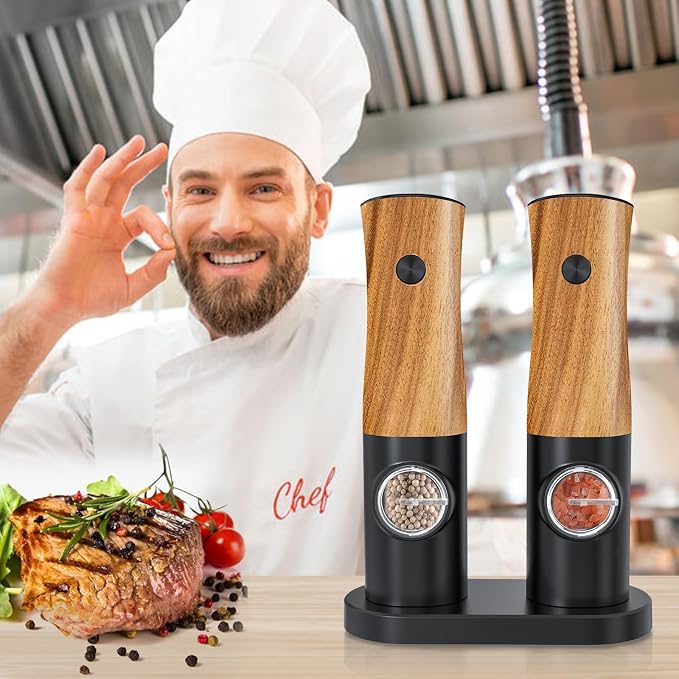 Electric Salt and Pepper Grinder Set - Image 8