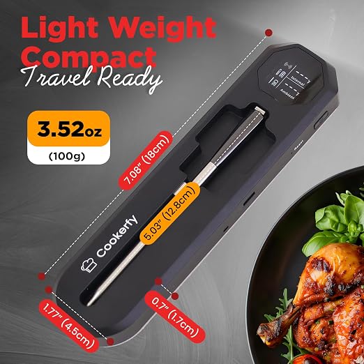 Meat Thermometer Digital Wireless –IP67 Waterproof, 48h Battery Life, Grill - Image 2