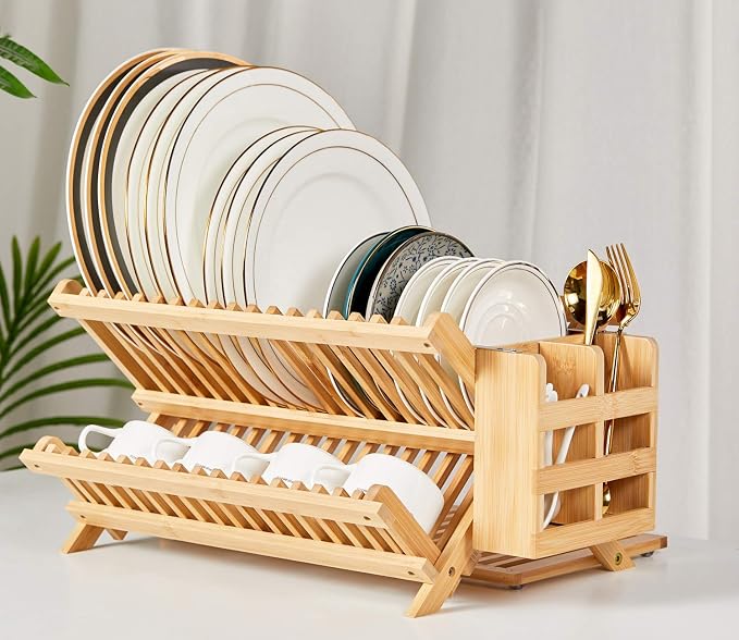 NOVAYEAH Bamboo Dish Drying Rack - Image 2