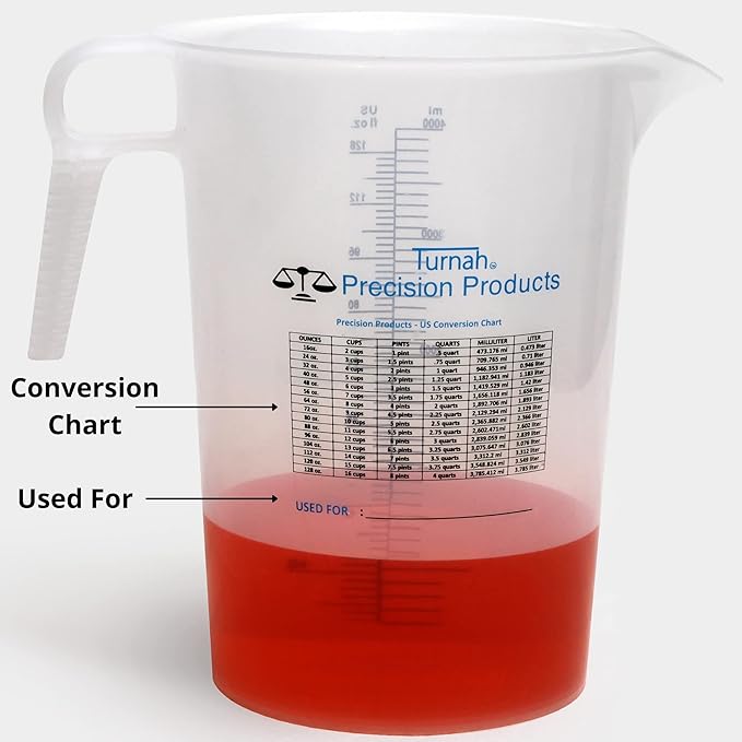 One Gallon 128oz Measure Pitcher - Image 2