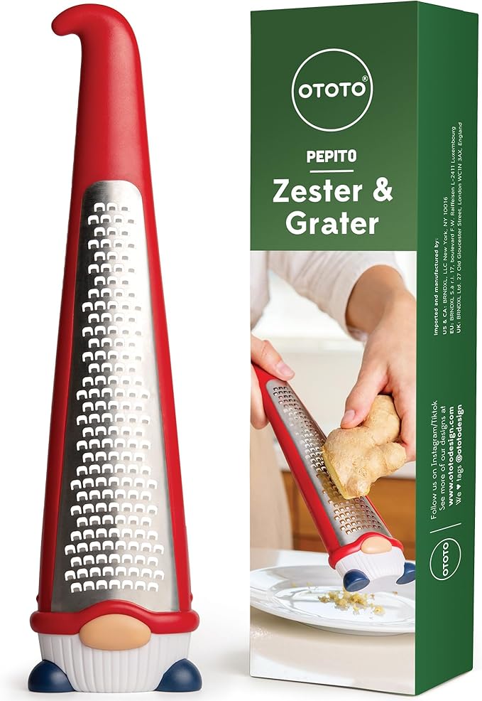 OTOTO Grater - Stainless Steel, BPA Free, Dishwasher Safe, Fun Kitchen Gadget by OTOTO