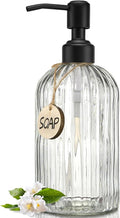 JASAI 18Oz Simple Glass Soap Dispenser by JASAIHOME
