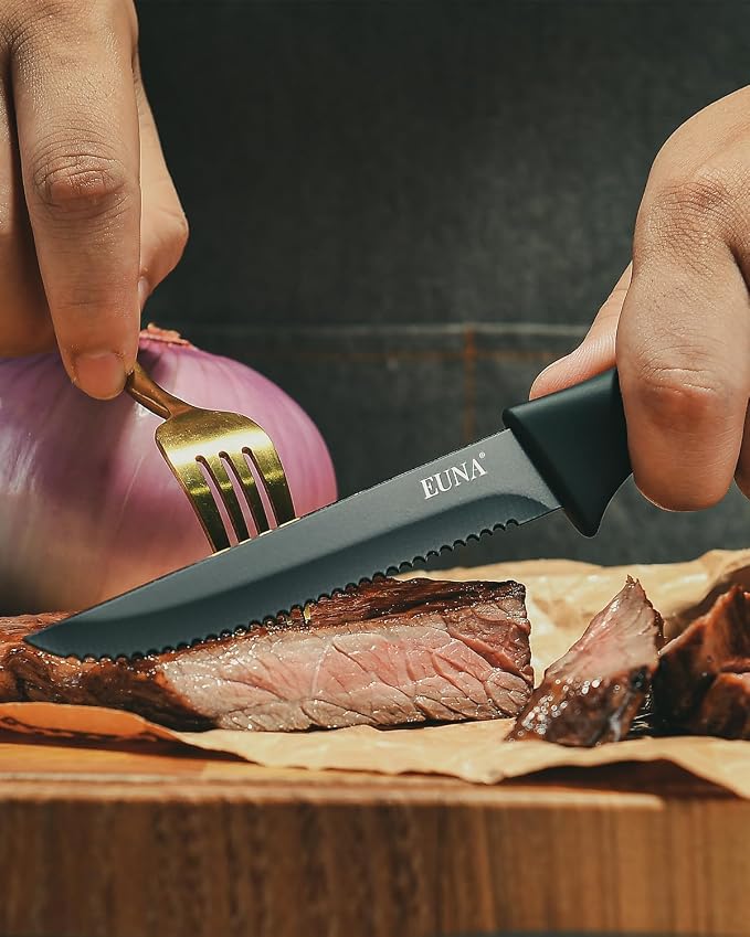 EUNA Kitchen Knife Set, German High-Carbon Stainless Steel Knife Sets - Image 6