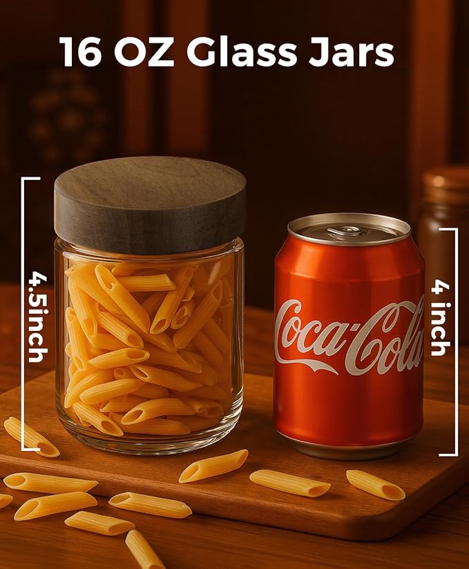 16oz 6 Pack Overnight Oats Containers - Image 4