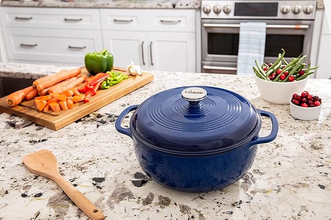 Lodge 3 Quart Enameled Cast Iron Dutch Oven - Image 2