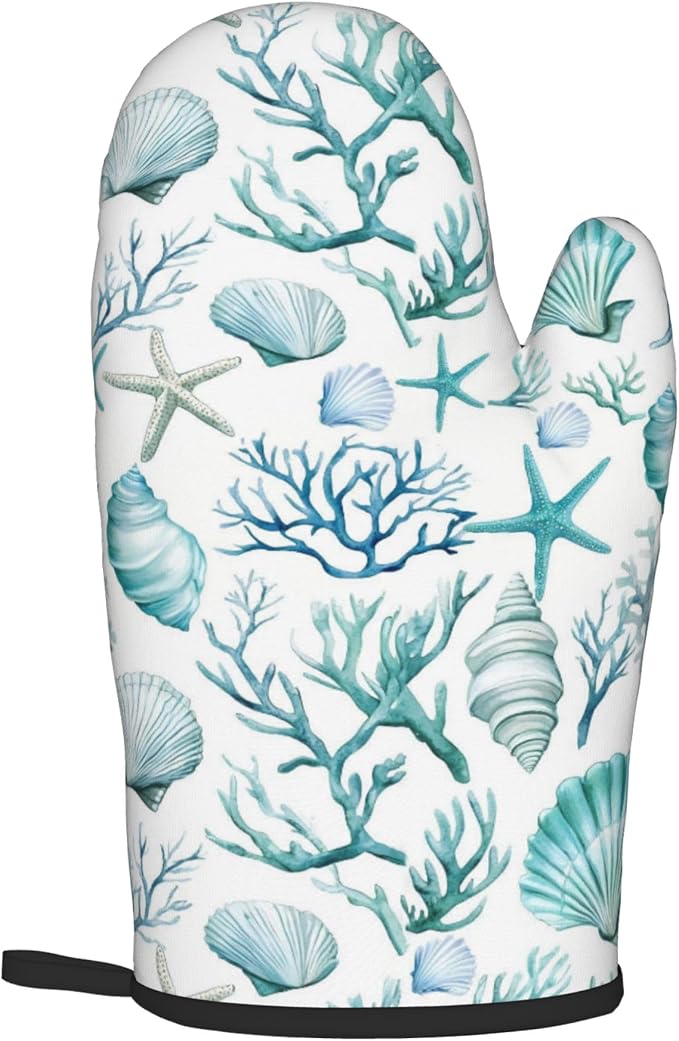 Nautical Oven Mitts and Pot Holders Sets Coastal Kitchen Mitts Potholders 2PCS - Image 8