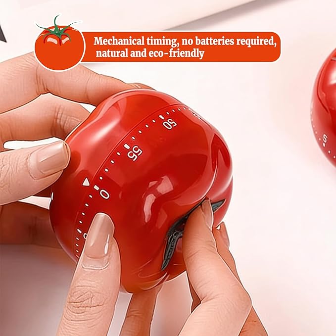 Kitchen Timers for Cooking in Charming Tomato Shape - Image 3