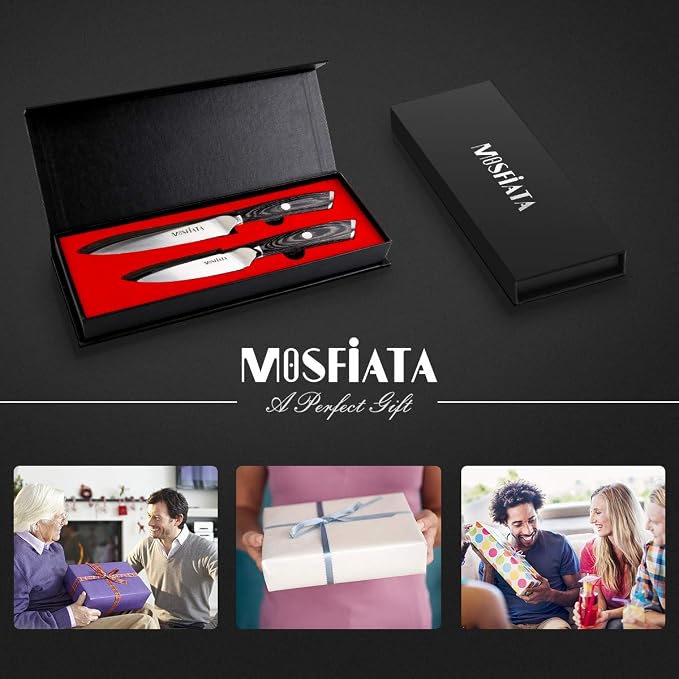 MOSFiATA 5” Chef Knife and 3.5" Fruit Knife Set - Image 8