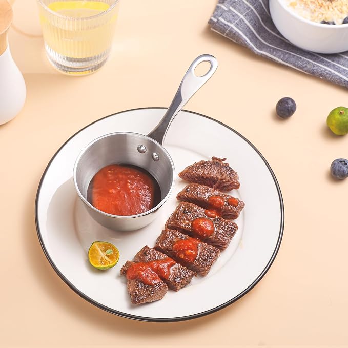 Mini Sauce Pan, Tri-Ply Stainless Steel Pot - Image 6