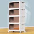 YFXCVSL 4 Tier Plastic Storage Bins by YFXCVSL