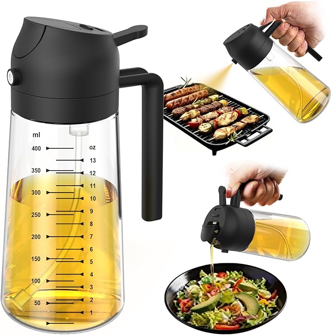 TrendPlain 16oz/470ml Glass Olive Oil Sprayer by TrendPlain