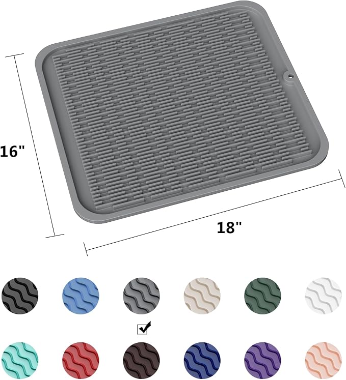 ZLR Large Silicone Dish Drying Mat - Image 6