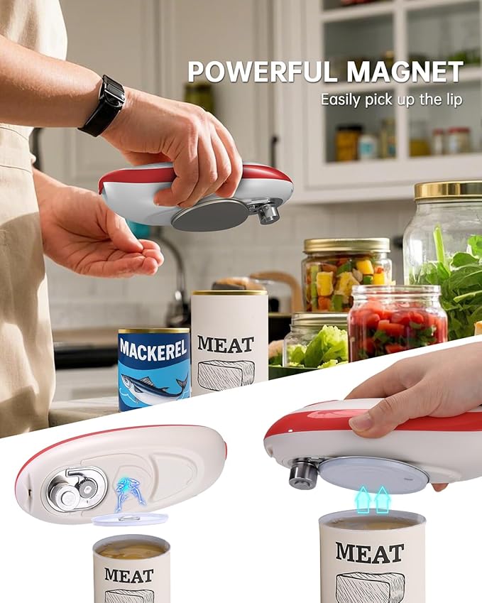 CIRCLE JOY Electric Can Opener, One-Touch Automatic Can Opening - Image 3