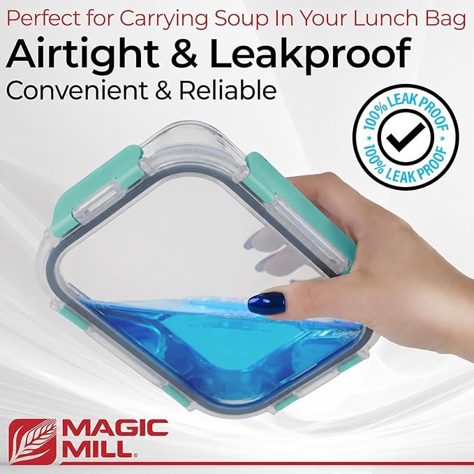 Magic Mill Premium Borosilicate Glass Food Storage Containers - Image 2