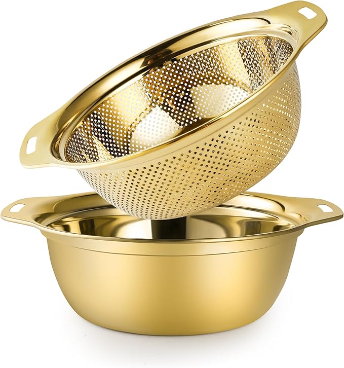 Colander 304 Stainless Steel 5-quart by Gulex