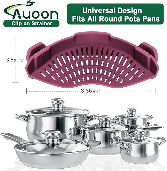 AUOON Silicone Clip on Strainer - Image 2