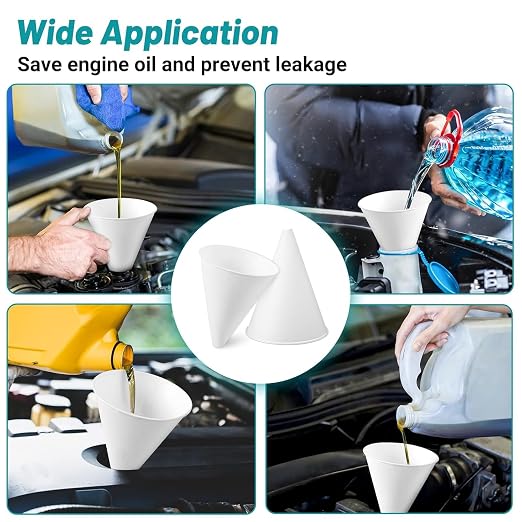 50 Disposable Funnels for Motor Oil & Other Liquids - Image 4