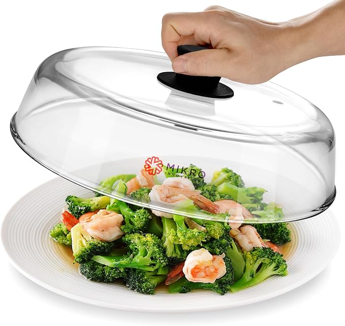 Mikro Innovations 10.5-Inch Glass Microwave Splatter Cover – Borosilicate Glass by MikroInnovations