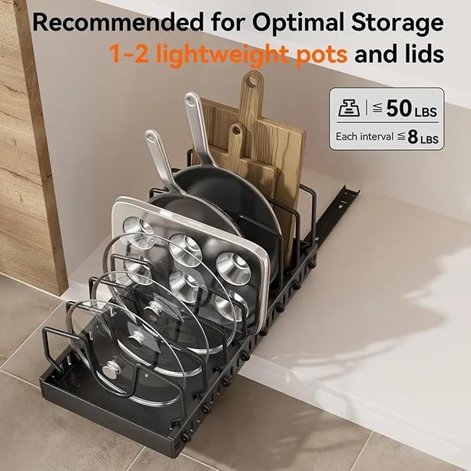 AmoiChic 2 Pack Pull Out Cabinet Organizer - Image 4
