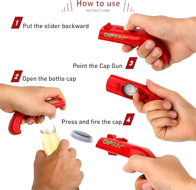 Cap Shooting Bottle Opener Gun - Image 5