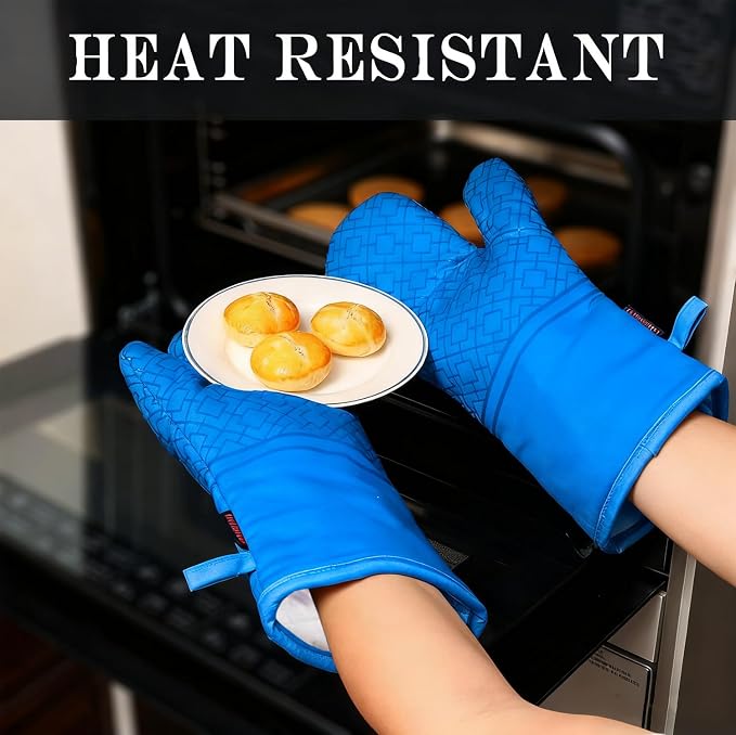 Oven Mitts and Pot Holders Sets 6pcs, Kitchen Oven Glove, High Heat Resistant - Image 4