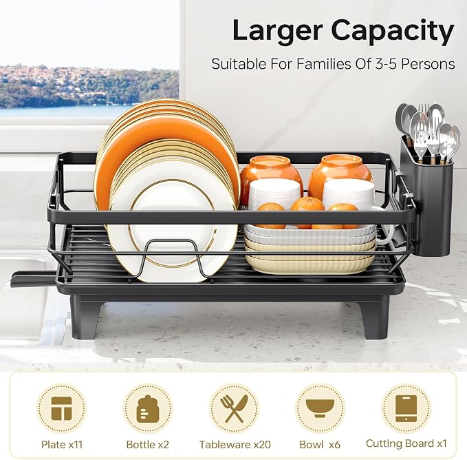 TOOLF Dish Drying Rack, Small Dish Racks - Image 4