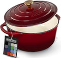 Zulay Kitchen 6 Quart Enameled Cast Iron Dutch Oven Pot by ZulayKitchen