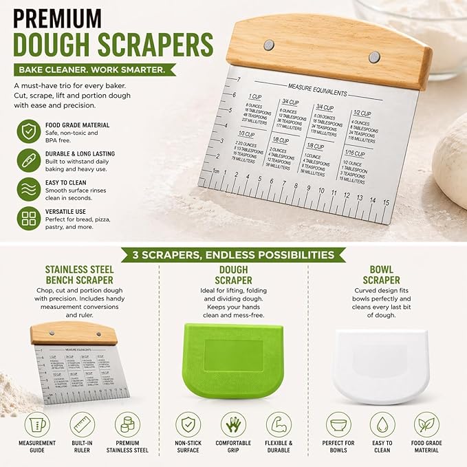 BOORIKA Sourdough Bread Baking Tool Set - Image 4