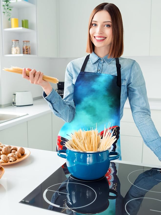 Bencailor 6 Pcs Spring Kitchen Aprons - Image 2
