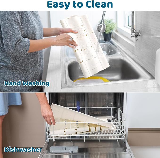 Bathroom Sink Cover for Counter Space, Foldable Silicone Sink Mat Makeup - Image 9