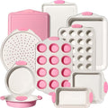 Kikcoin 22 PCS Nonstick Baking Pans Set, Stackable Bakeware Sets by Kikcoin
