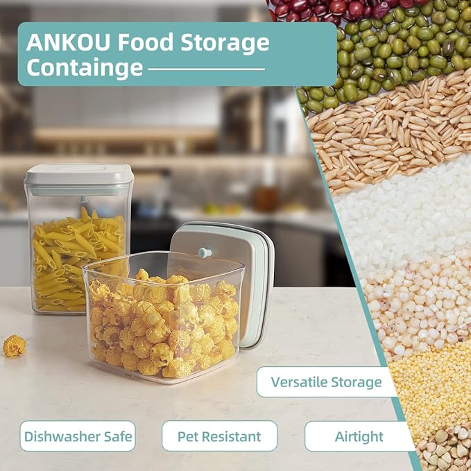 Ankou Airtight Container Set Stackable One Press Openning Food Containers - Image 6