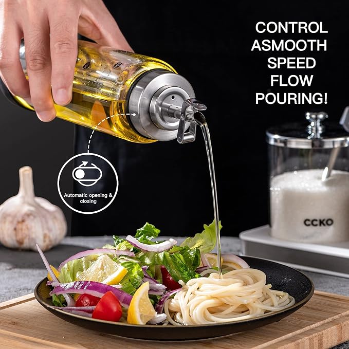 CCKO Glass Olive Oil Dispenser Bottle - Image 5