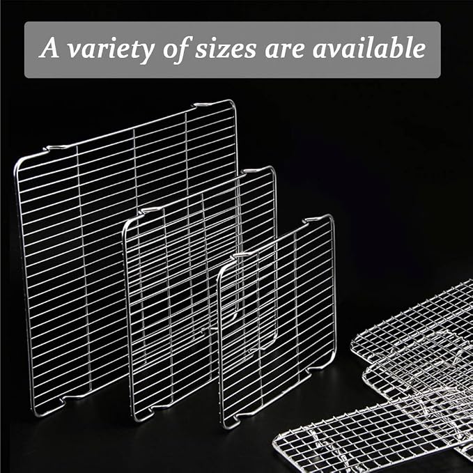 Heavy Duty Baking Rack 6.3"X10.1" Stainless Steel Cooling Rack Oven Safe Fits - Image 5