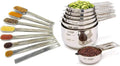 Measuring Cups and Spoons Set of 15, Stackable Cups, Long Handle by SimplyGourmet