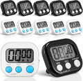 Xuhal 12 Pieces Digital Kitchen Timer Bulk, Small Magnetic Timers by Xuhal