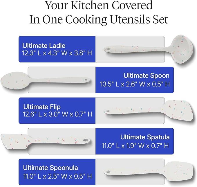 GIR: Get It Right 5 Piece Silicone Kitchen Utensils Set - Image 3