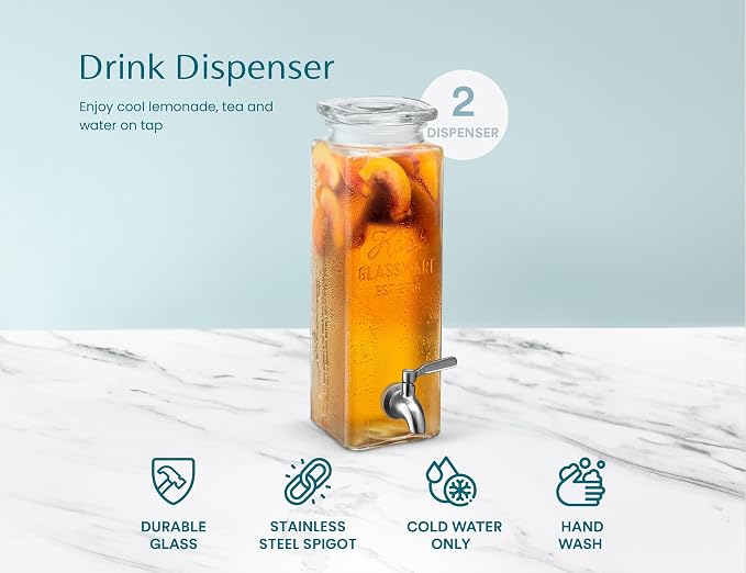 Kook Glass Drink Dispenser, - Image 7