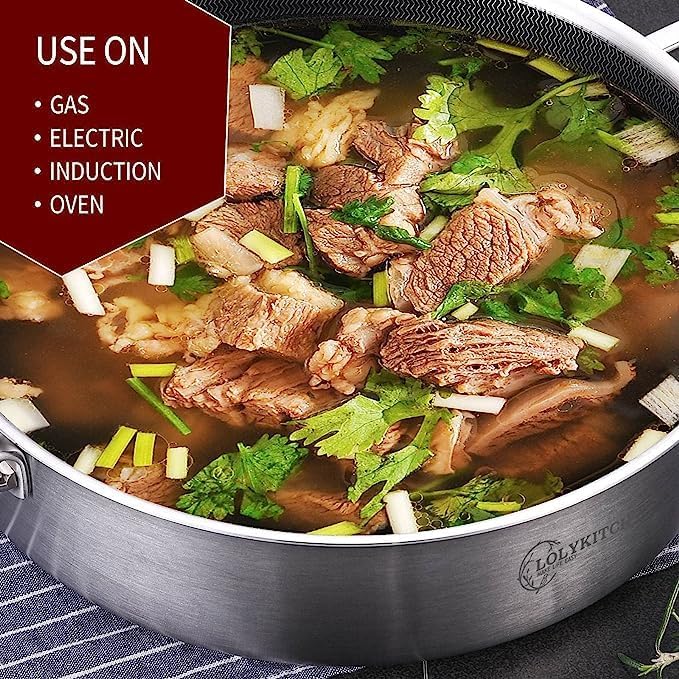 LOLYKITCH 6 QT Large Skillet - Image 3