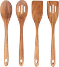 4-Piece 14" Large Acacia Wood Utensils Set by Renawe